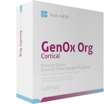 Enxerto Ósseo Dentário Orgânciao GenOx Org Cortical 0.5cc Baumer 